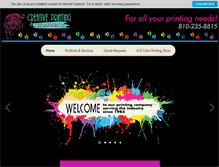 Tablet Screenshot of creativeprinting.org